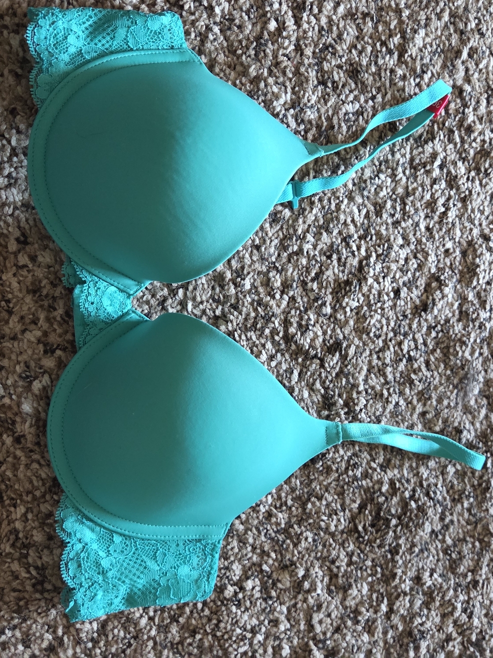 SO Teal Lace-Back T-Shirt Bra
